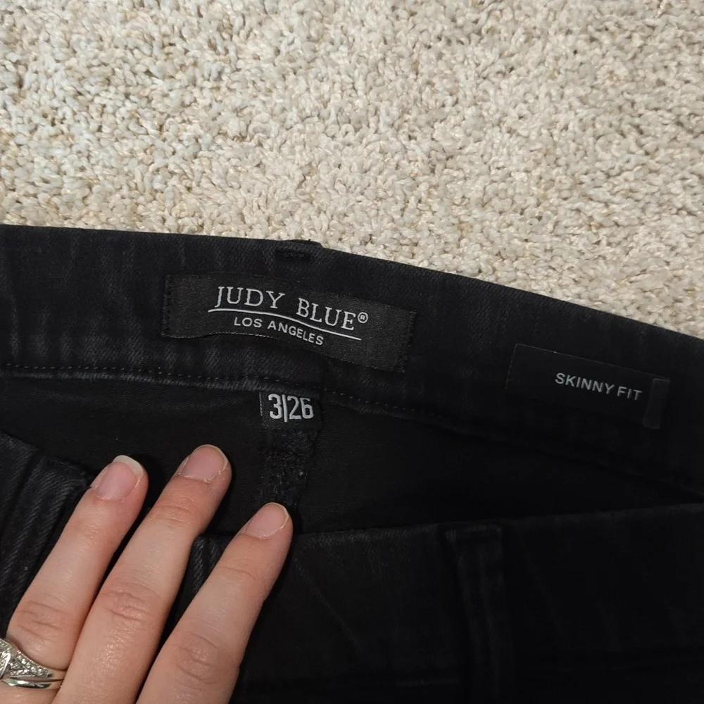 Judy Blue‎ Black Pull On Skinny Jeans